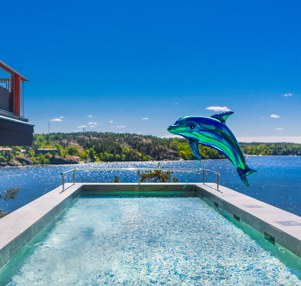 SPA-pool vid havet i Stockholms skärgård