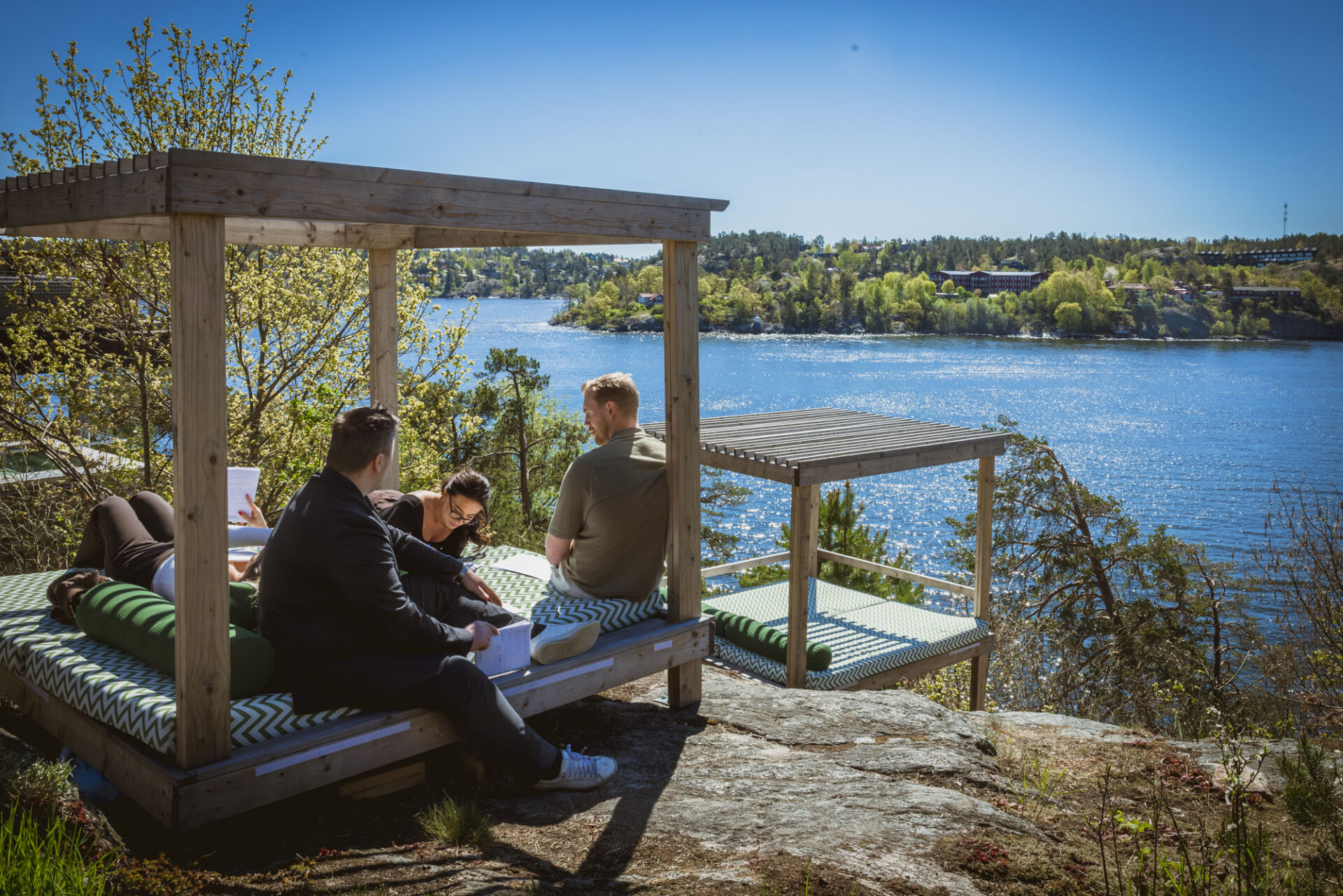Konferens med skärgårdskänsla på Högberga Gård vid Stockholms inlopp.