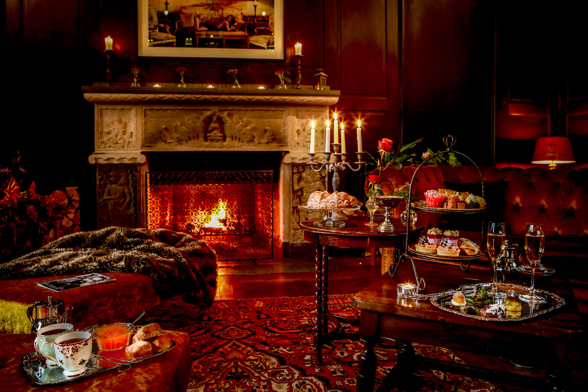 Afternoon Tea vid brasan på Högberga Gård i Stockholm