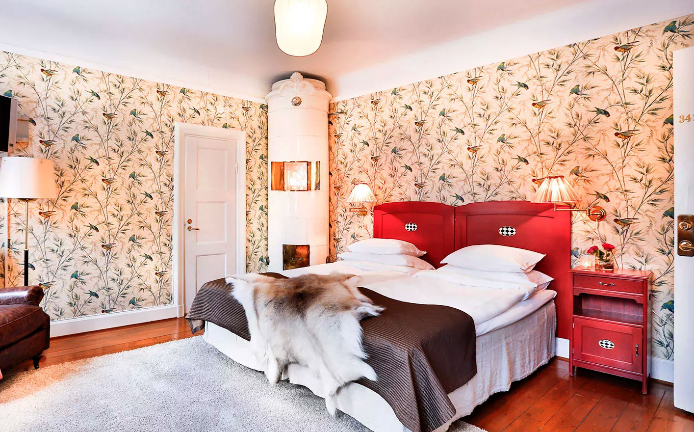 Hotellrum på Högberga Gård på Lidingö
